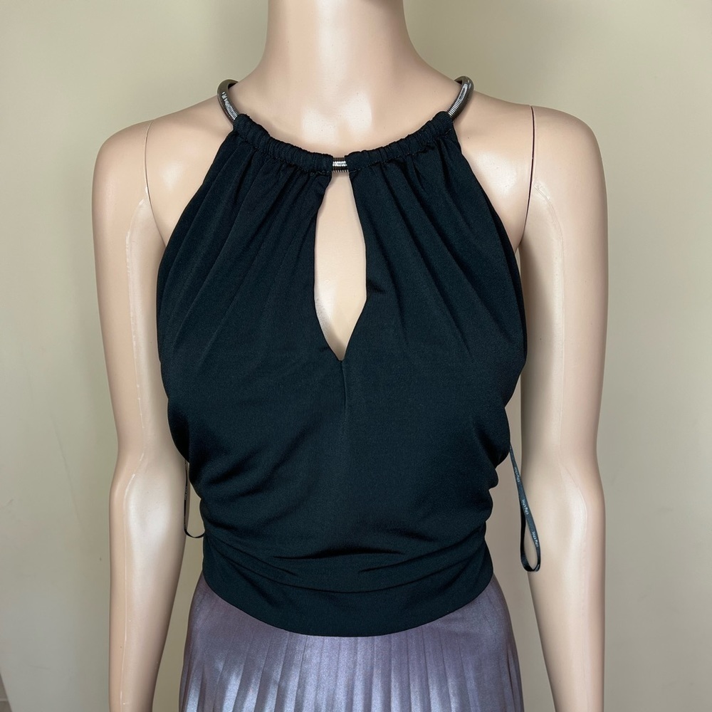 CITY CHIC Pleated Ombre Maxi Dress black/grey - Picture 4 of 12